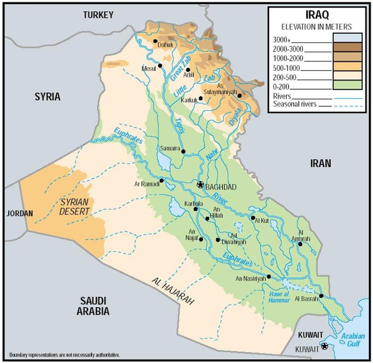 Зураг Ирак elevation