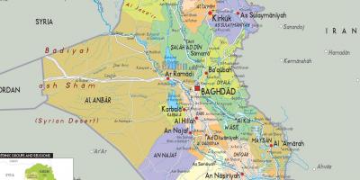 Ирак хотуудын газрын зураг